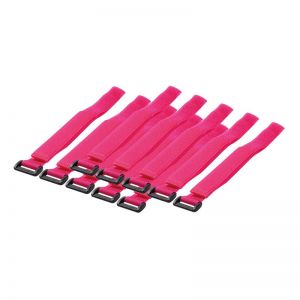 Velcro kaapelikinnike 16mmx500mm, pink, 10 kpl
