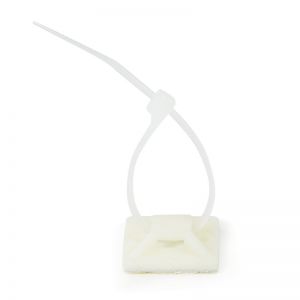 Nippusidekiinnike, ABS, itseliimautuva, 24x24 mm 100 kpl