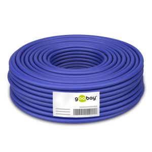 Ethernet asennuskaapeli CAT 7A+ S/FTP (PiMF), sininen, AWG 22/1, 100m
