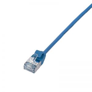 Ethernetkaapeli 3,8mm Ultraflex Cat.6A U/FTP sininen 0,5m