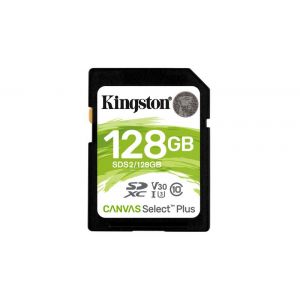 Kingston Canvas Select Plus 128GB SDXC 100R/85W CL10 U3