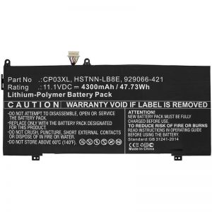 CoreParts HP 55,86Wh Li-Pol 11.4V 4900mAh akku