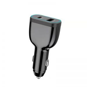 CoreParts USB-C ja Type-A 78W DUAL port autolaturi