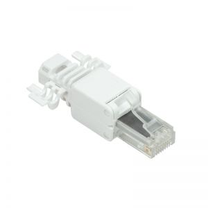 RJ45 Cat.6A pikaliitin UTP, toolless, valkoinen