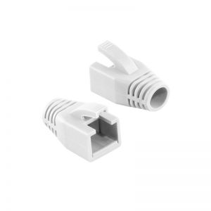 RJ45 vedonpoistaja 8mm valkoinen, 50 kpl