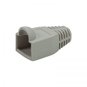 RJ45-liittimen vedonpoistaja 8mm (OD 5,5-6,5mm) harmaa, 50 kpl