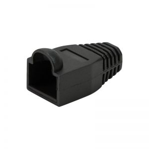 RJ45-liittimen vedonpoistaja 8mm (OD 5,5-6,5mm) musta, 50 kpl