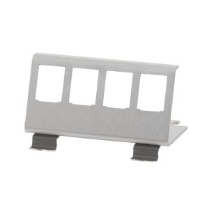 DIN-kiskosovitin 4x keystone-moduulille, metallia