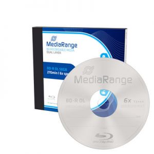 Blu-Ray BD-R Dual Layer 50GB 6x nopeus, jewel kotelolla 1 kpl