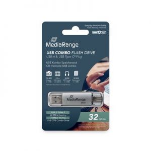 USB 3.0 -yhdistelmämuistitikku, jossa USB Type-C + Type-A liitin, 32 Gt