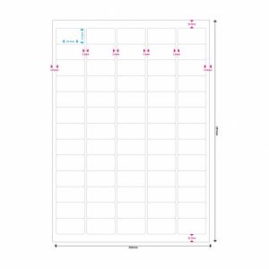 Monitoimi tarra-arkki 65-os. 38.1x21.2mm, valkoinen, 3250 tarraa