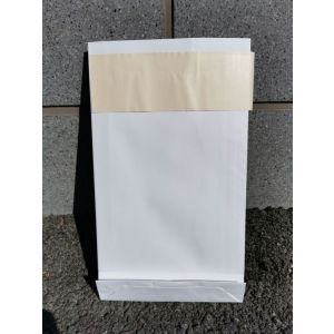 NÄYTE- JA TUOTELÄHETYSPUSSI tarrasuljennalla 230x400x50mm, valkoinen 50 kpl