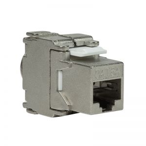 Cat.6A Keystone-liitin AWG22-26 17,2 mm leveä