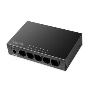 5-porttinen Gigabit ethernet kytkin, metallia