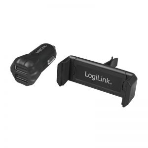 USB-autolaturi 2xUSB + mobiilipidike puhelimelle autoon