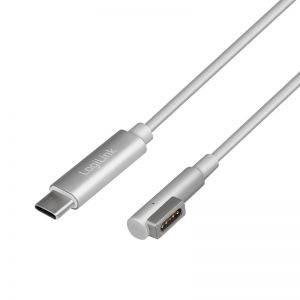 Logilink USB-C to Apple MagSafe latauskaapeli, hopea