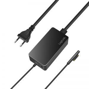 Surface kannettavan laturi 65W, + USB-liitin musta