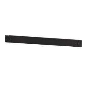 19" peitepaneeli, työkaluton snap-in asennus, 1U, musta
