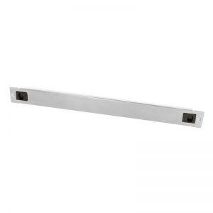 19" peitepaneeli, työkaluton snap-in asennus, 1U, harmaa