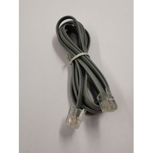 Puhelin- ja modeemikaapeli RJ11 uros uros, harmaa 1,5m