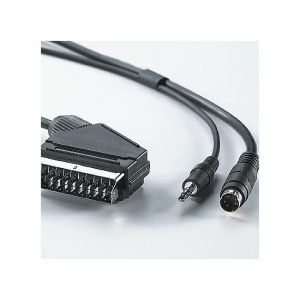 Roline S-Video + 3,5mm audio - Scart 10m kaapeli