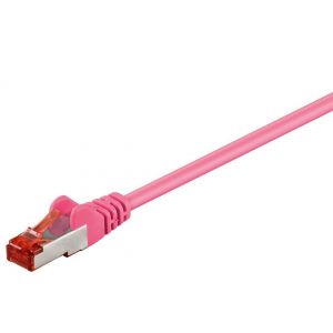 Ethernetkaapeli Cat6 S/FTP pinkki 25m