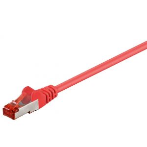 Ethernetkaapeli Cat6 S/FTP LSZH punainen 0,15m