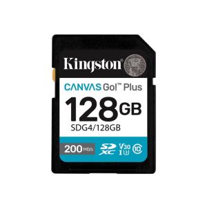 Kingston Canvas Go! Plus 128GB Gen4 SDXC 200R/100W CL10 U3 V30
