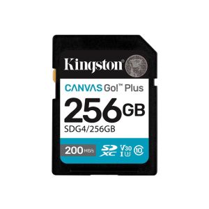 Kingston Canvas Go! Plus 256GB Gen4 SDXC 200R/160W CL10 U3 V30