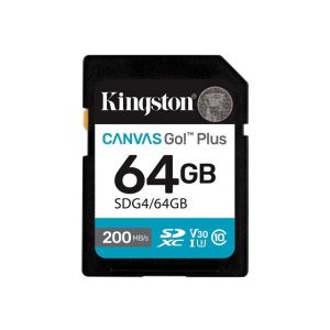 Kingston Canvas Go! Plus 64GB Gen4 SDXC 200R/100W CL10 U3 V30