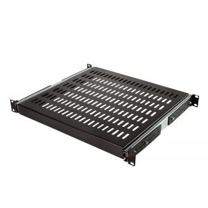 19 "liukuva hylly räkeille joiden syvyys 800 mm, musta