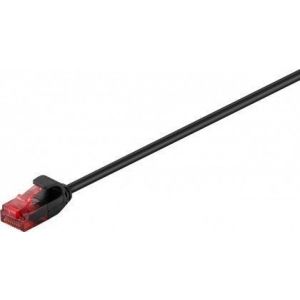 Ethernetkaapeli slim 3.6mm Cat6 U/UTP musta 10m