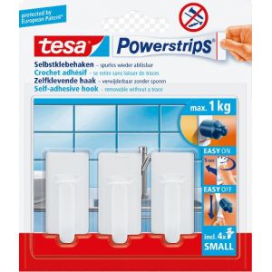 Tarraoukku Powerstrips, pieni classic valk 3 kpl