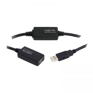 Logilink USB 2.0 20m aktiivinen jatkokaapeli