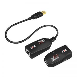 USB 2.0 Cat.5e/Cat6 extender 50m (PoE)