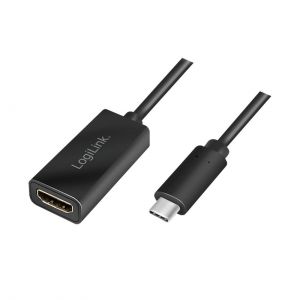 USB 3.2 Gen1 sovitin, C/uros - HDMI-A/naaras, 4K/30 Hz, musta, 0,15 m