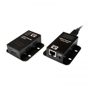 USB 2.0 Cat.5/Cat.6 -extender, jopa 50 m, 1-porttinen, PoE