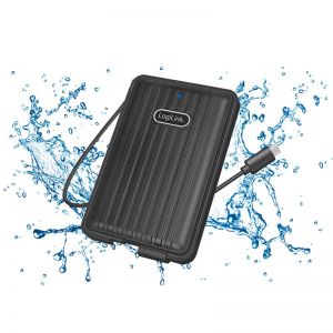 Ulkoinen kiintolevykotelo 2,5 ", SATA, USB 3.2 Gen 2, vedenpitävä