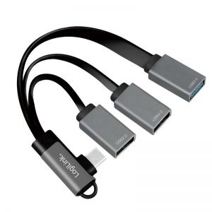Logilink USB-C Hub, 2x USB 2.0 A naaras + 1x USB 3.0 A naaras