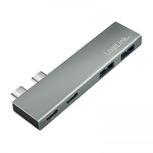 Telakointiasema USB 3.2 Gen2x2, 4-portti, PD, hopea