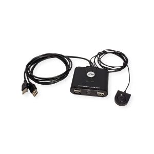 ATEN US224 2-porttinen USB 2.0 -oheislaitekytkin