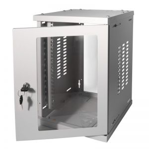 Seinäkaappi 10" SOHO 8U, harmaa