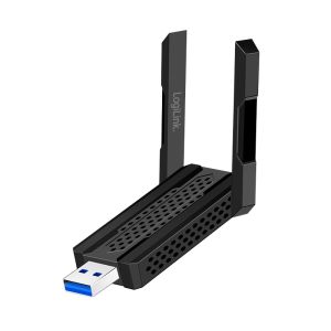 Wi-Fi 6E 5,8 GHz:n USB-sovitin, jopa 1201 Mbit/s, 4 dBi:n antenni, hotspot-toiminto