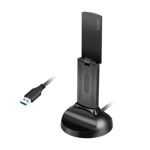 Wi-Fi 6E USB-sovitin magneettipidikkeellä, 5,8 GHz, WPA/WPA2, WPA3