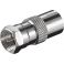 F Adapteri: F Plug > Coax Socket