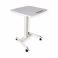 Ergonominen pöytä korkeussäädettävä, kallistettava, valkoinen