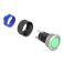 Delock painonappi ulkoneva 22 mm 5 x juotosliitäntä LED vihreä