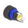 Delock painonappi ulkoneva 22 mm 5 x juotosliitäntä LED keltainen