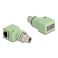 Delock M12 adapteri X-coded 8-pin uros - RJ45-liitin, Cat.5e, kiinnitysreikä 90° kulma