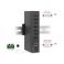 Delock Teollisuushub 7 x USB 2.0 Type-A, 15 kV ESD, DIN-kiskoon kiinnityksellä